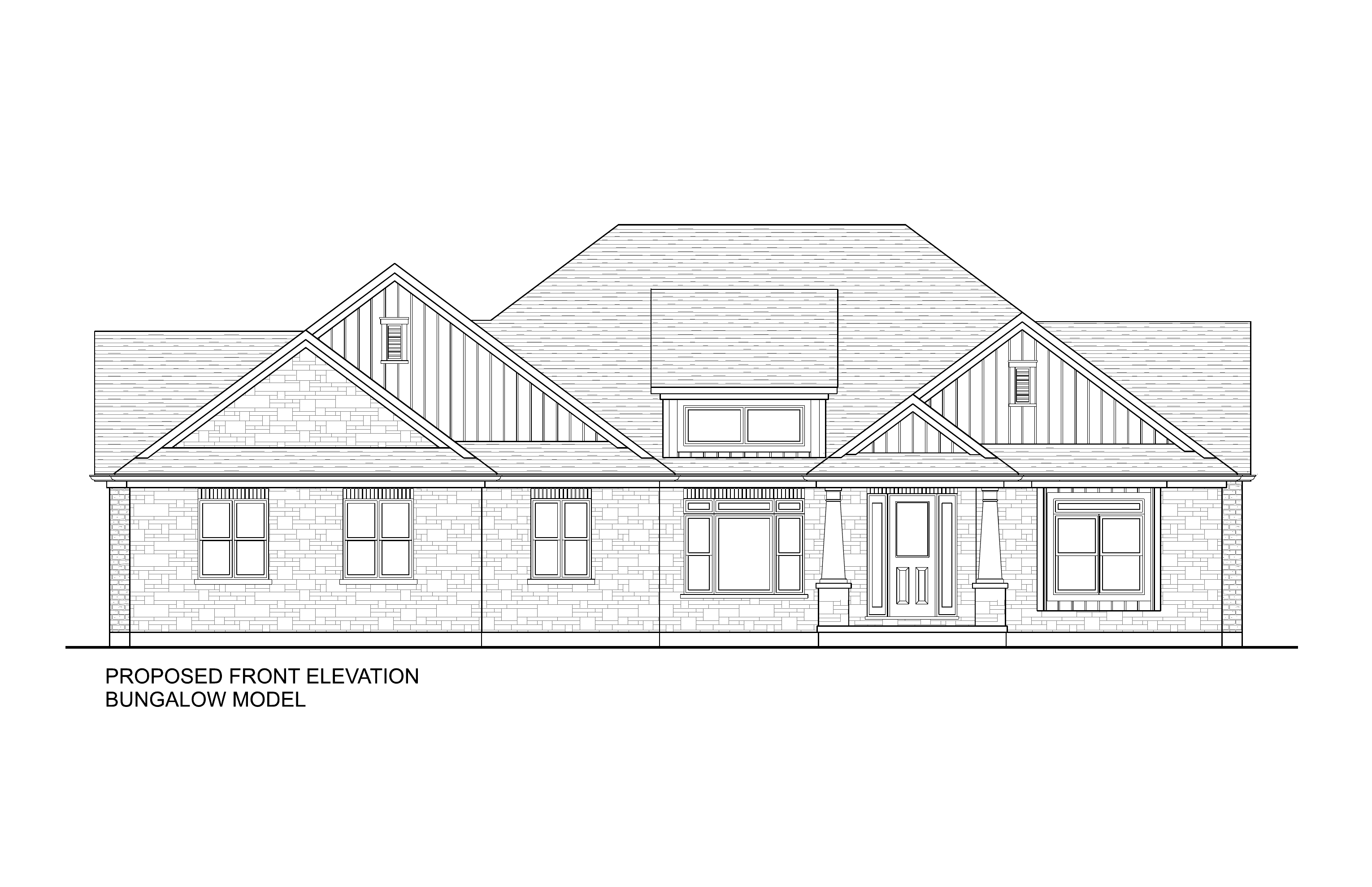Bungalow front elevation